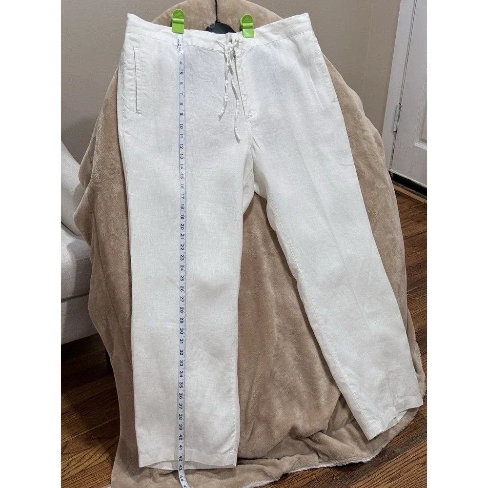 Onia 100% Linen Ivory Men's Pants XXL Chino Style